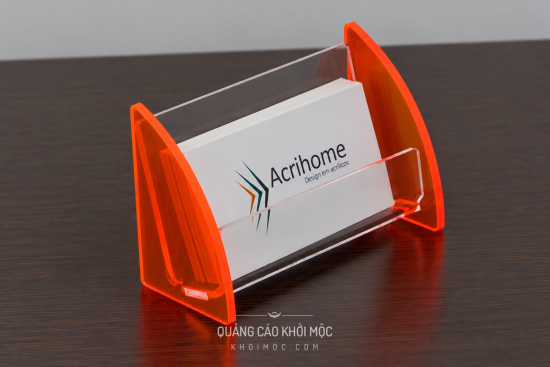 Kệ Card Visit Mica Để Bàn Và Hộp Card Visit Có Nắp