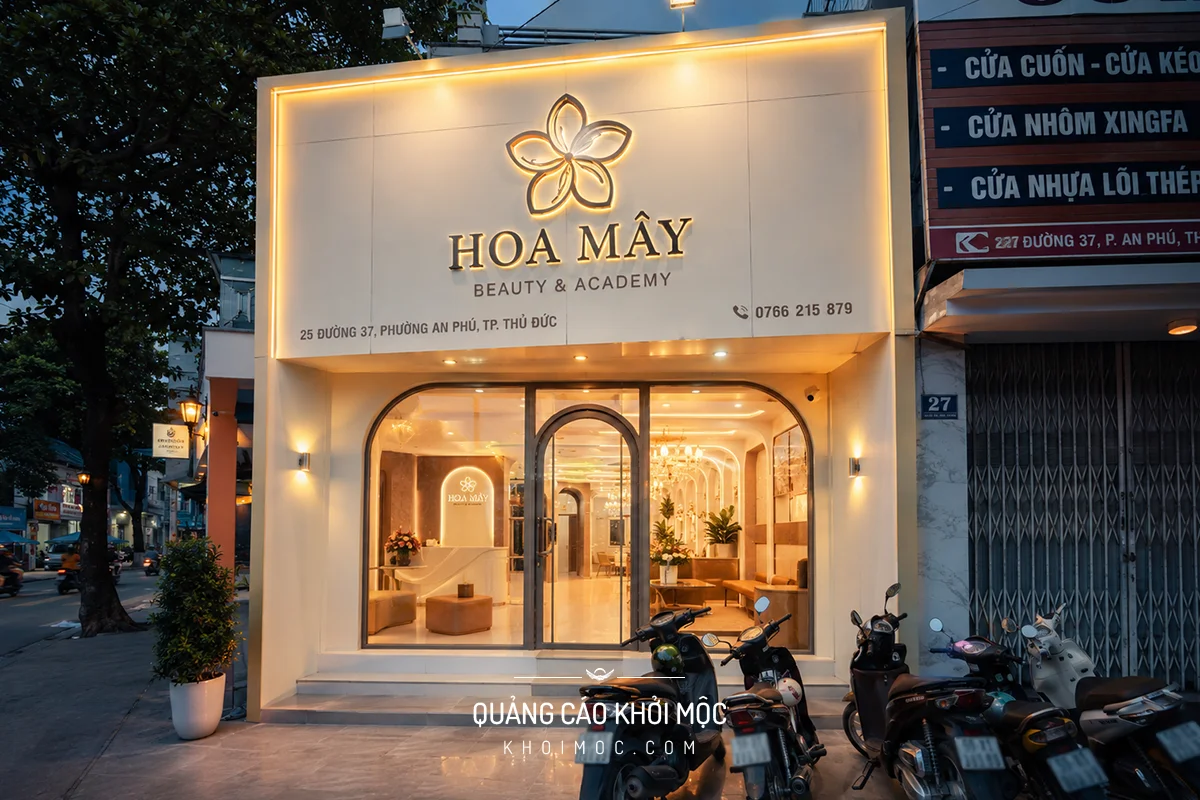 Mặt dựng shop mới thi công đẹp tại TP.HCM